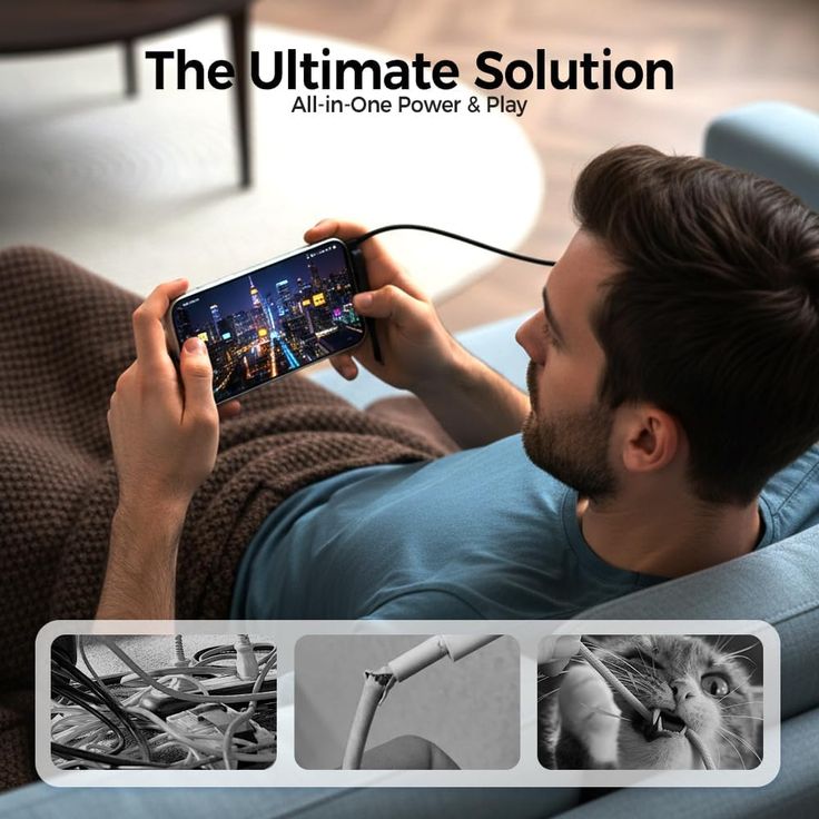 Type c charging cable and mobile stand